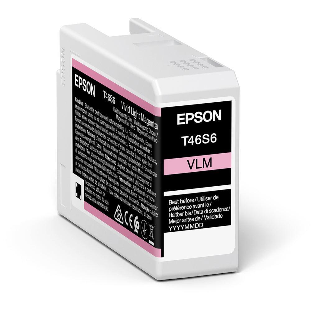 Epson C13T46S600 T46S6 Vivid Light Magenta UltraChrome Pro 10 Ink Cartridge (25ml)-PCR Business Solutions Ltd